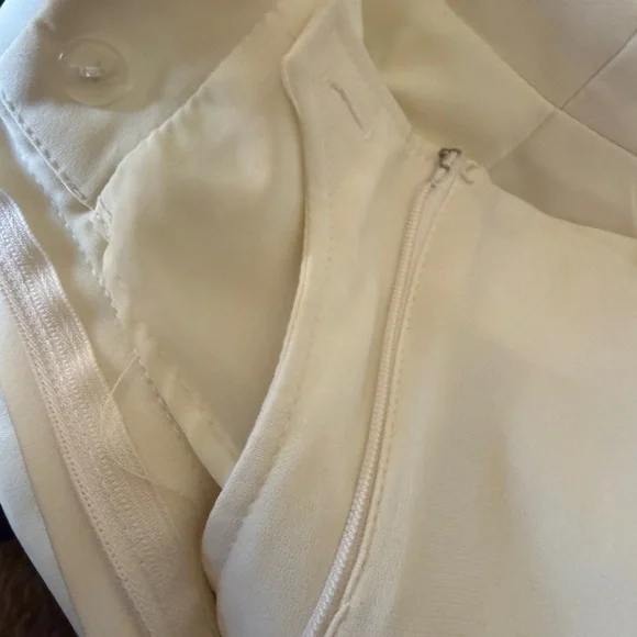 Rare Vintage Women’s white High-Waisted Ponte Pants Sz 27”slight flare - Picture 9 of 15